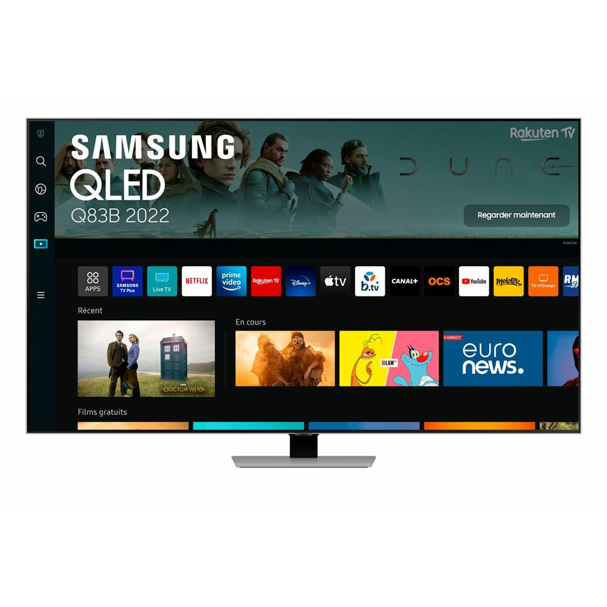 Smart TV Samsung QE55Q83B 55″ WIFI 3840 x 2160 px Ultra HD 4K QLED